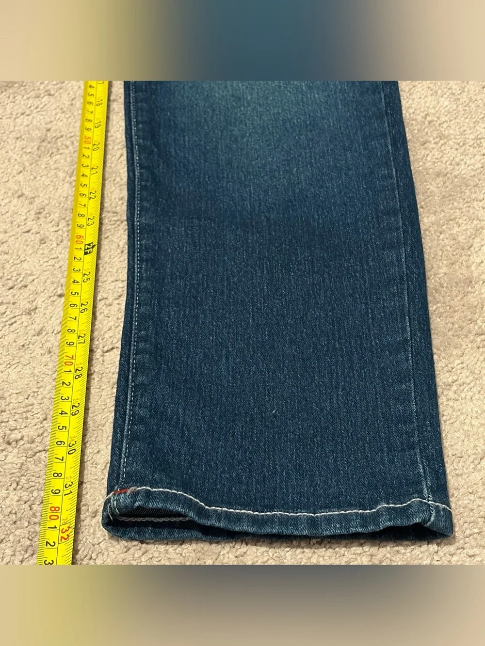 True Religion Rocco Relaxed Skinny Jeans Men’s Size 34x32 Dark Wash NWT No Flap